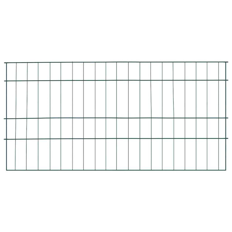 Vidaxl vijverhekken set 5 st 100 x 50 cm staal groen