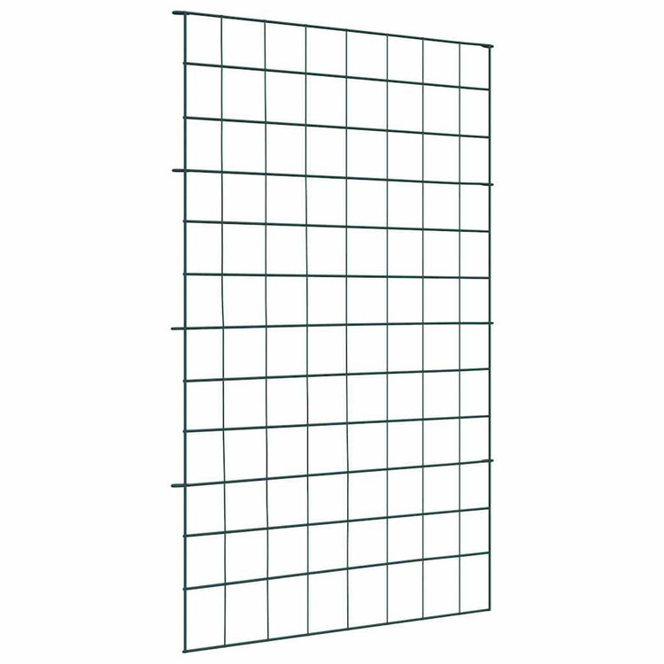 Vidaxl vijverhekken set 8 st 50 x 80 cm staal groen