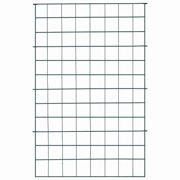 Vidaxl vijverhekken set 8 st 50 x 80 cm staal groen