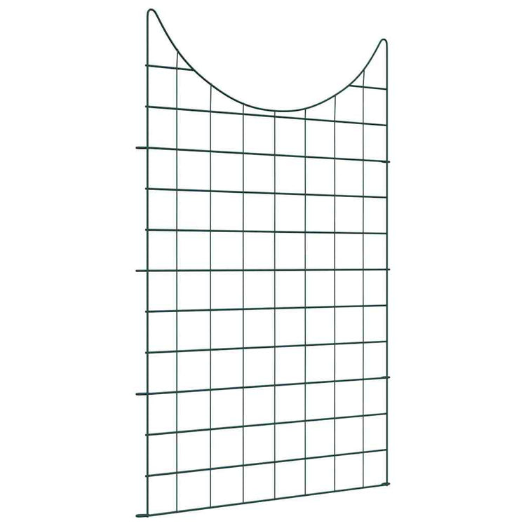 Vidaxl vijverhekken set 8 st 50 x 80 cm staal groen