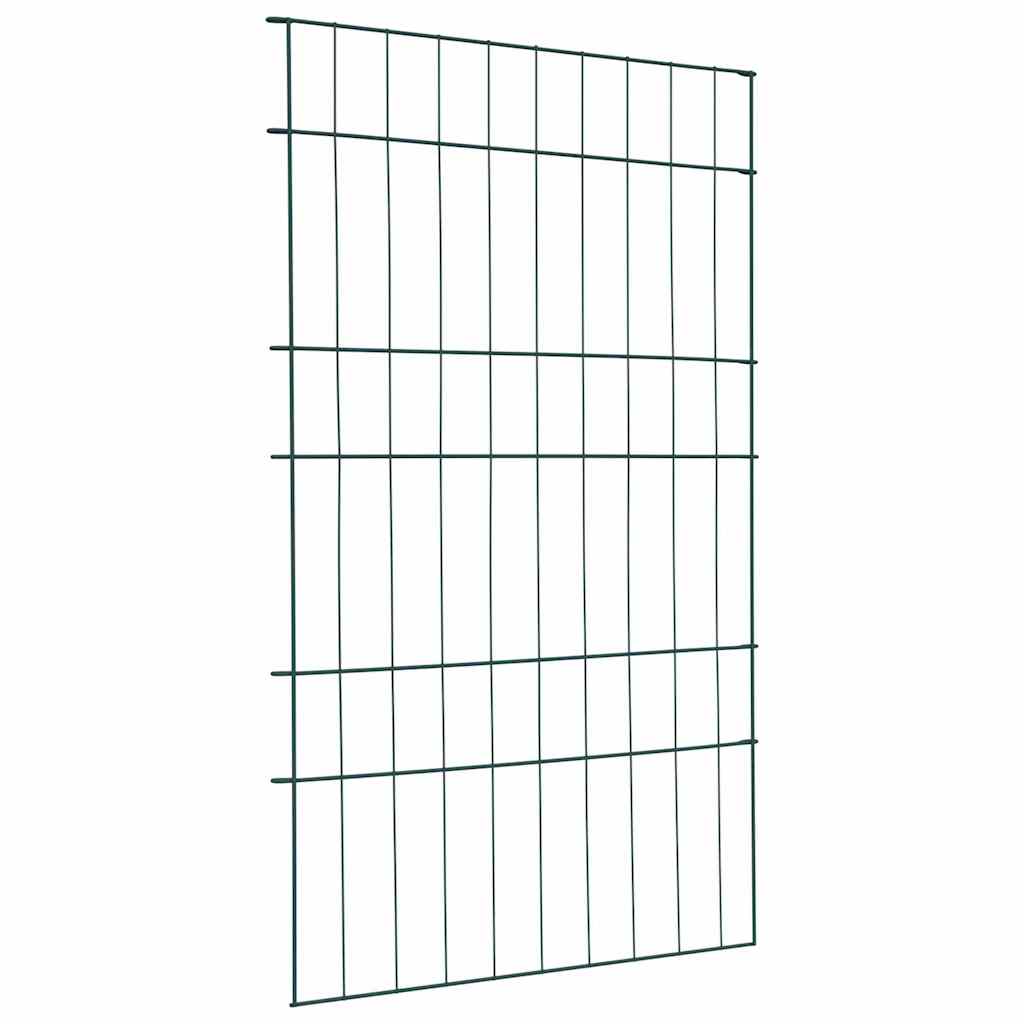 Vidaxl vijverhekken set 8 st 50 x 80 cm staal groen