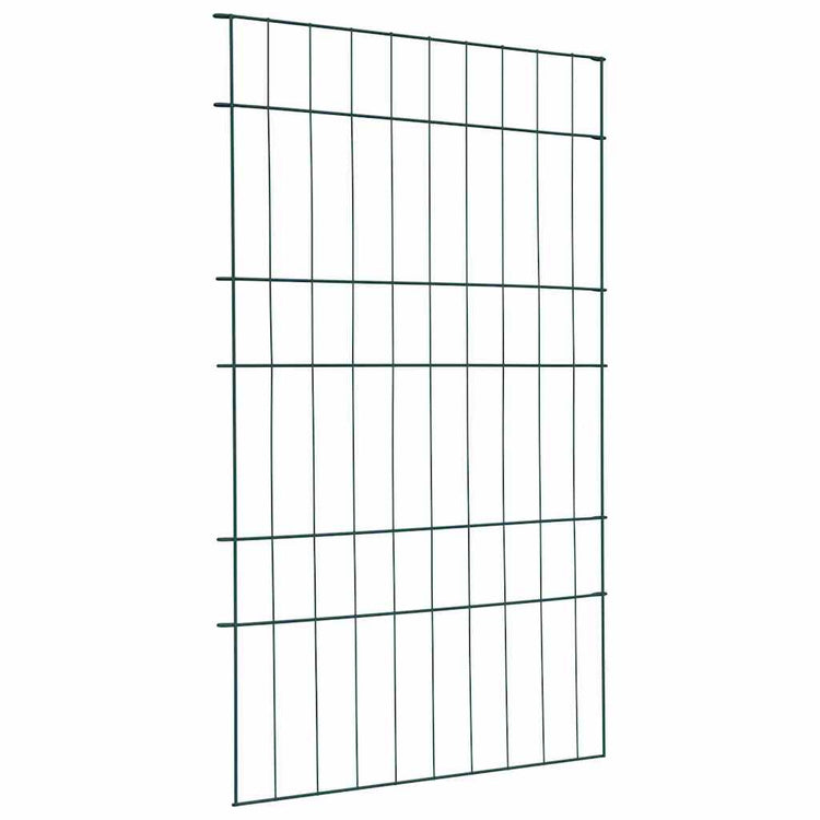 Vidaxl vijverhekken set 8 st 50 x 80 cm staal groen