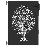Vidaxl tuinpoort 85 x 125 cm poedergecoat staal zwart vergrendelbaar - afbeelding 2