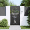 Vidaxl tuinpoort met slot zwart 85 x 175 cm poedergecoat staal