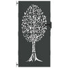 Vidaxl tuinpoort met slot zwart 85 x 200 cm poedergecoat staal