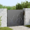 Vidaxl tuinpoort met slot zwart 85 x 100 cm poedergecoat staal