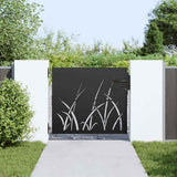 Vidaxl tuinpoort met slot zwart 85 x 100 cm poedergecoat staal - afbeelding 3