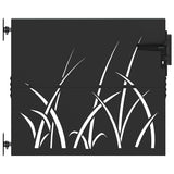 Vidaxl tuinpoort met slot zwart 85 x 100 cm poedergecoat staal - afbeelding 2