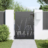 Vidaxl tuinpoort met slot zwart 85 x 125 cm poedergecoat staal