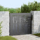 Vidaxl tuinpoort 85 x 100 cm poedergecoat staal zwart vergrendelbaar