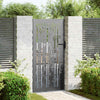 Vidaxl tuinpoort met slot zwart 85 x 200 cm poedergecoat staal