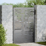 Vidaxl tuinpoort met slot zwart 85 x 150 cm poedergecoat staal - afbeelding 1