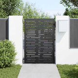 Vidaxl tuinpoort met slot zwart 85 x 150 cm poedergecoat staal - afbeelding 3