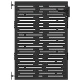 Vidaxl tuinpoort met slot zwart 85 x 150 cm poedergecoat staal - afbeelding 2