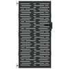 Vidaxl tuinpoort met slot zwart 85 x 175 cm poedergecoat staal