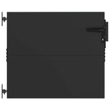 Vidaxl tuinpoort met slot zwart 85 x 100 cm poedergecoat staal - afbeelding 2