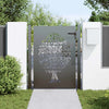 Vidaxl tuinpoort met slot zwart 110 x 130 cm poedergecoat staal