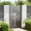 Vidaxl tuinpoort met slot zwart 110 x 180 cm poedergecoat staal