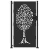 Vidaxl tuinpoort met slot zwart 110 x 180 cm poedergecoat staal