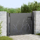 Vidaxl tuinpoort 110 x 105 cm poedergecoat staal zwart vergrendelbaar