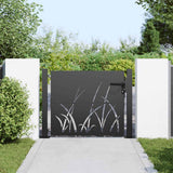 Vidaxl tuinpoort 110 x 105 cm poedergecoat staal zwart vergrendelbaar - afbeelding 3
