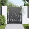Vidaxl tuinpoort met slot zwart 110 x 155 cm poedergecoat staal