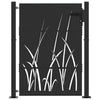 Vidaxl tuinpoort met slot zwart 110 x 155 cm poedergecoat staal