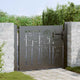 Vidaxl tuinpoort 110 x 105 cm gepoedercoat staal zwart vergrendelbaar