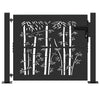 Vidaxl tuinpoort met slot zwart 110 x 105 cm gepoedercoat staal
