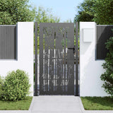 Vidaxl tuinpoort met slot zwart 110 x 180 cm gepoedercoat staal - afbeelding 3