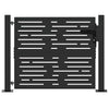 Vidaxl tuinpoort met slot zwart 110 x 105 cm gepoedercoat staal