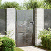 Vidaxl tuinpoort met slot zwart 110 x 180 cm gepoedercoat staal