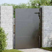 Vidaxl tuinpoort met slot zwart 105 x 130 cm gepoedercoat staal - afbeelding 1