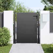 Vidaxl tuinpoort met slot zwart 105 x 130 cm gepoedercoat staal - afbeelding 3