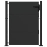Vidaxl tuinpoort met slot zwart 105 x 130 cm gepoedercoat staal - afbeelding 2
