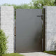 Vidaxl tuinpoort 110 x 130 cm gepoedercoat staal zwart vergrendelbaar