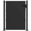 Vidaxl tuinpoort met slot zwart 110 x 130 cm gepoedercoat staal