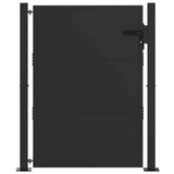 Vidaxl tuinpoort 110 x 130 cm gepoedercoat staal zwart vergrendelbaar - afbeelding 2