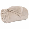 Vidaxl gooi deken beige 220 x 240 cm fleece