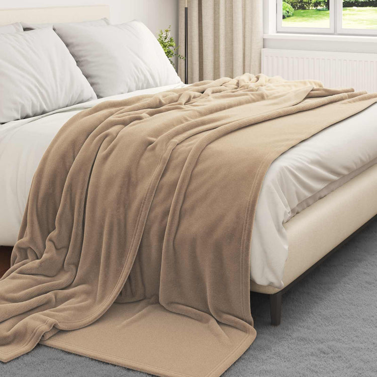 Vidaxl plaid camel 220 x 240 cm 1.37 kg fleece