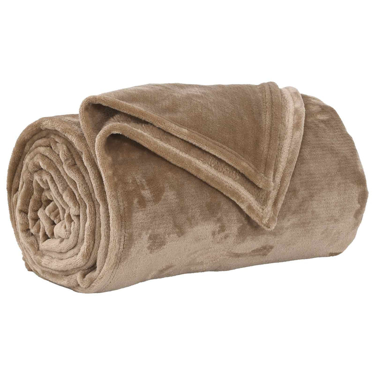 Vidaxl plaid camel 240 x 270 cm 1.69 kg fleece