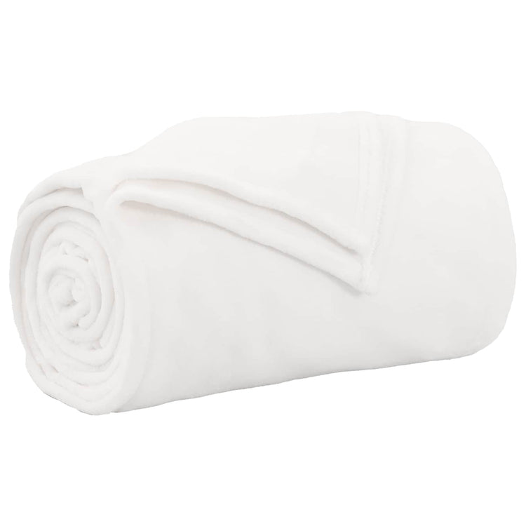 Vidaxl gooi deken wit 150 x 200 cm fleece