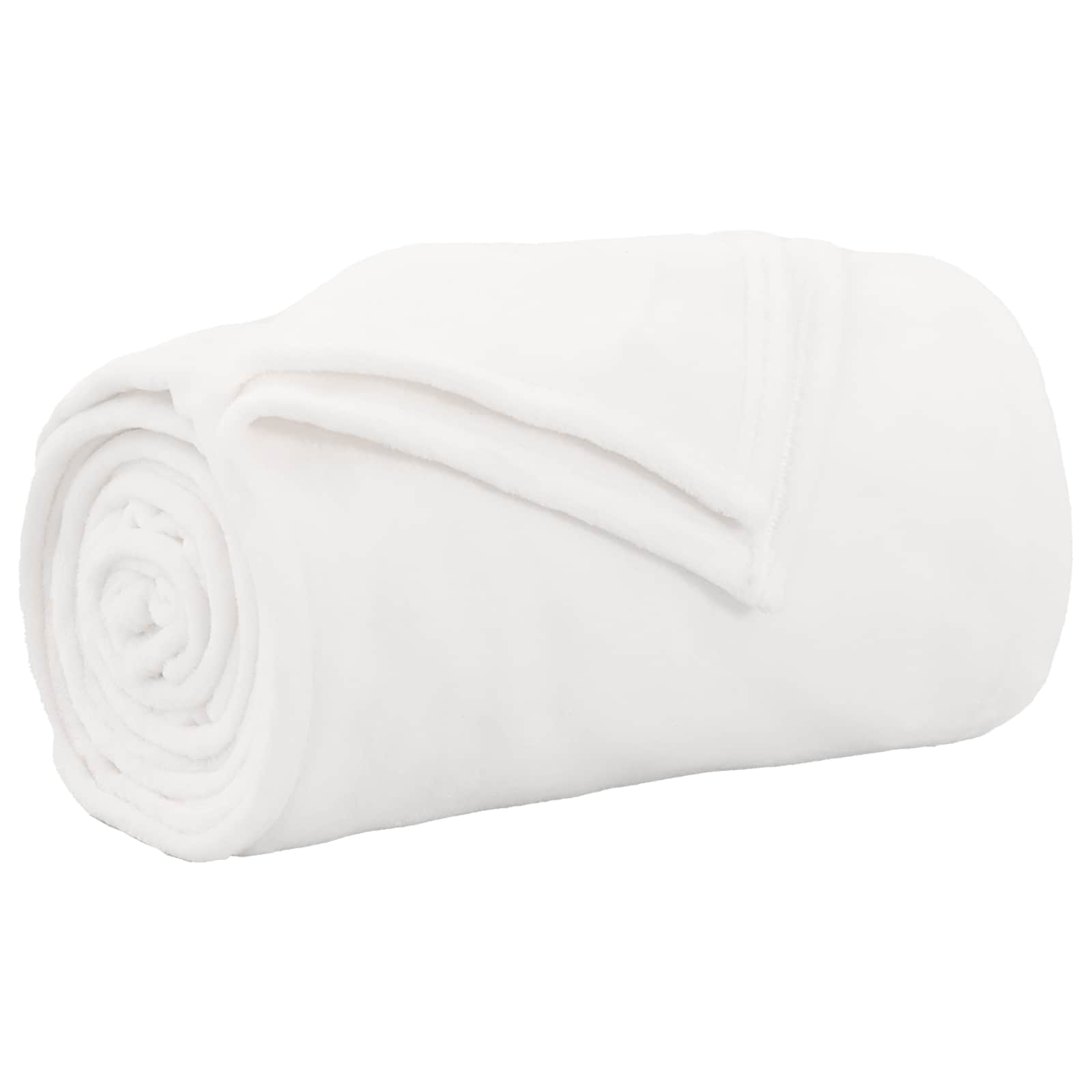 Vidaxl gooi deken wit 220 x 240 cm fleece