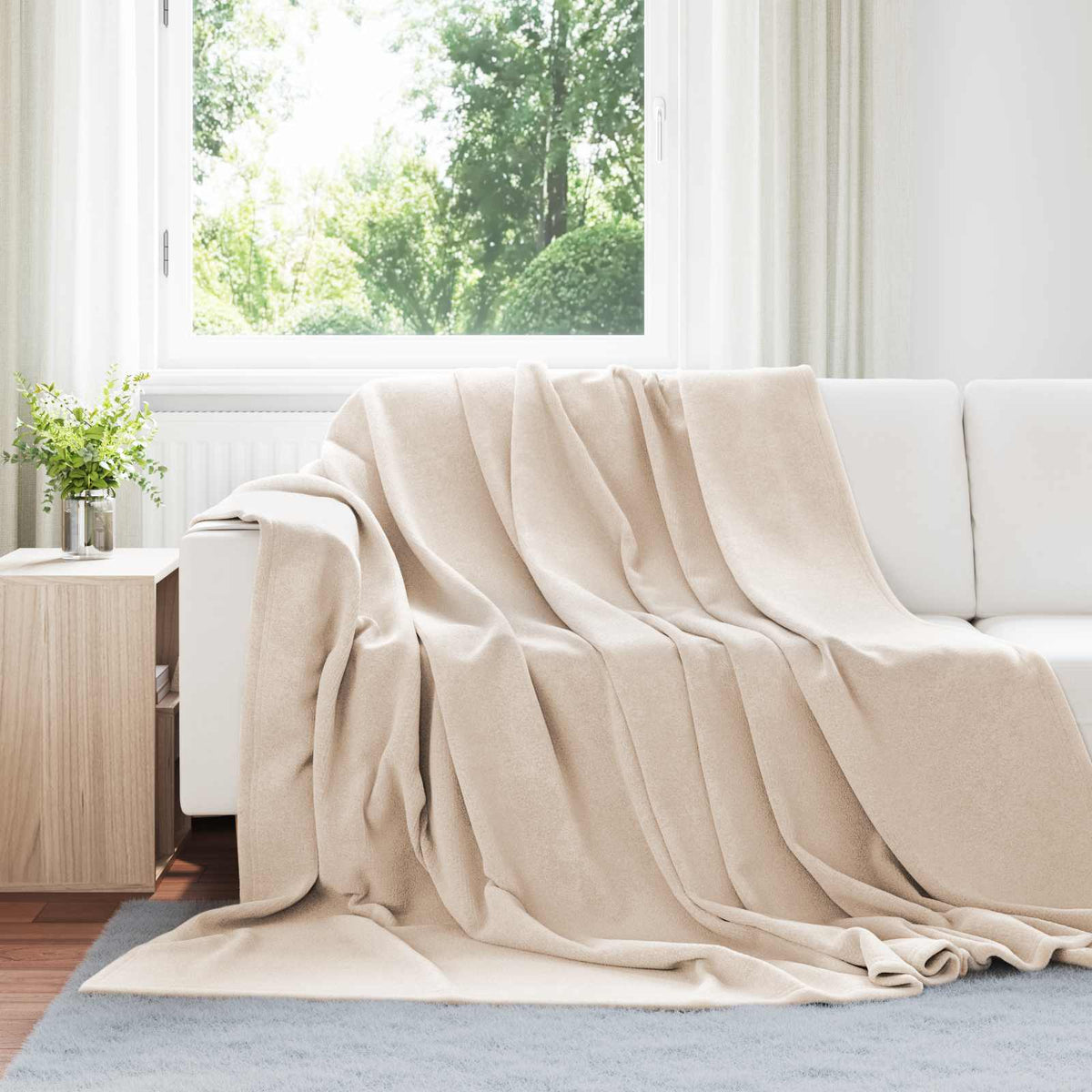 Vidaxl kleden 6 st beige 220 x 240 cm 8.23 kg fleece