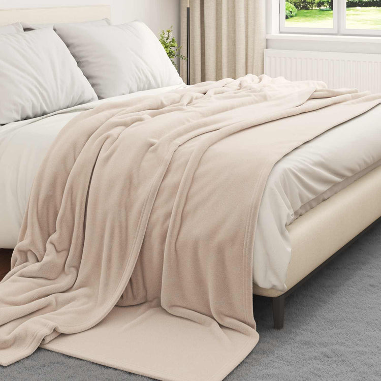 Vidaxl kleden 6 st beige 220 x 240 cm 8.23 kg fleece