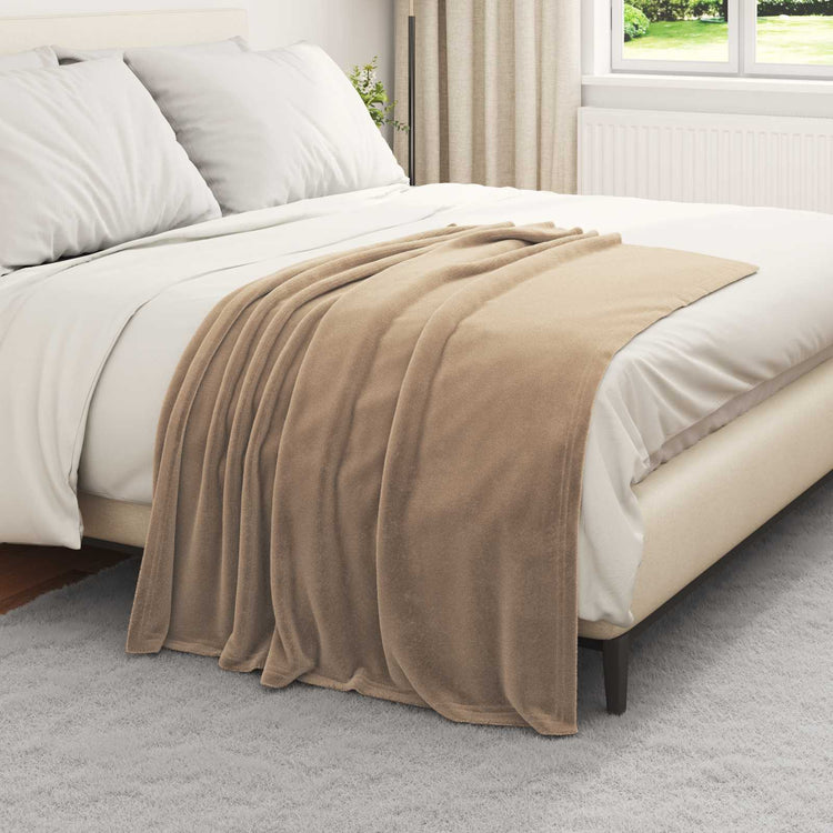 Vidaxl kleden 6 st camel 130 x 150 cm 3.04 kg fleece