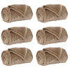 Vidaxl kleden 6 pcs kameel 130 x 150 cm fleece