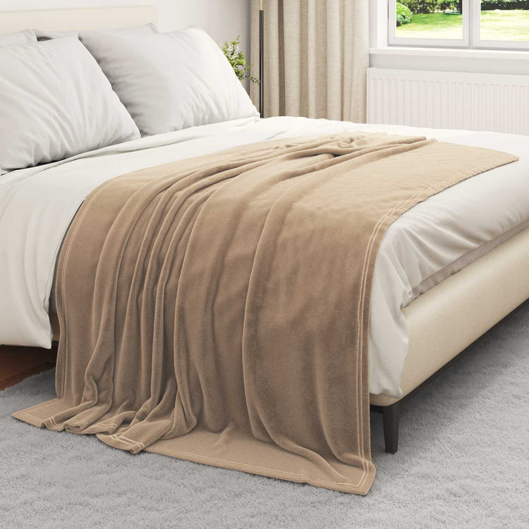Vidaxl kleden 6 st camel 150 x 200 cm 4.68 kg fleece