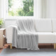 Vidaxl kleden 6 pcs grijs 130 x 150 cm fleece