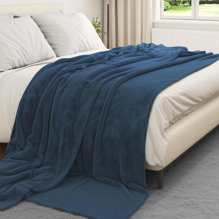 Vidaxl kleden 6 st marineblauw 220 x 240 cm 8.24 kg fleece